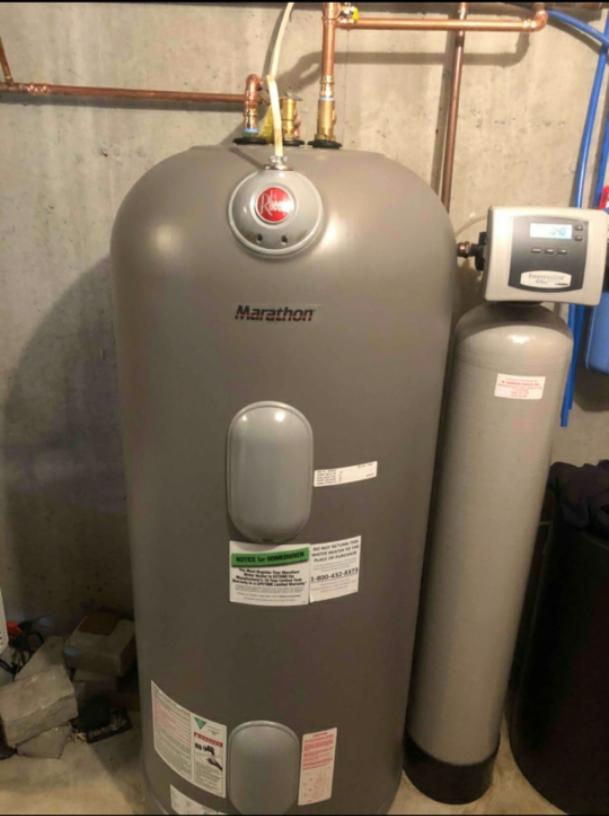 Empire State Plumbing - Water Heaters - Rheem Marathon install