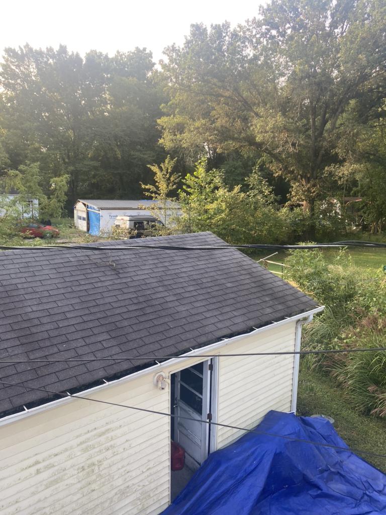 Loveland Garage and Home Receive New Roofs Original Roof Aged and