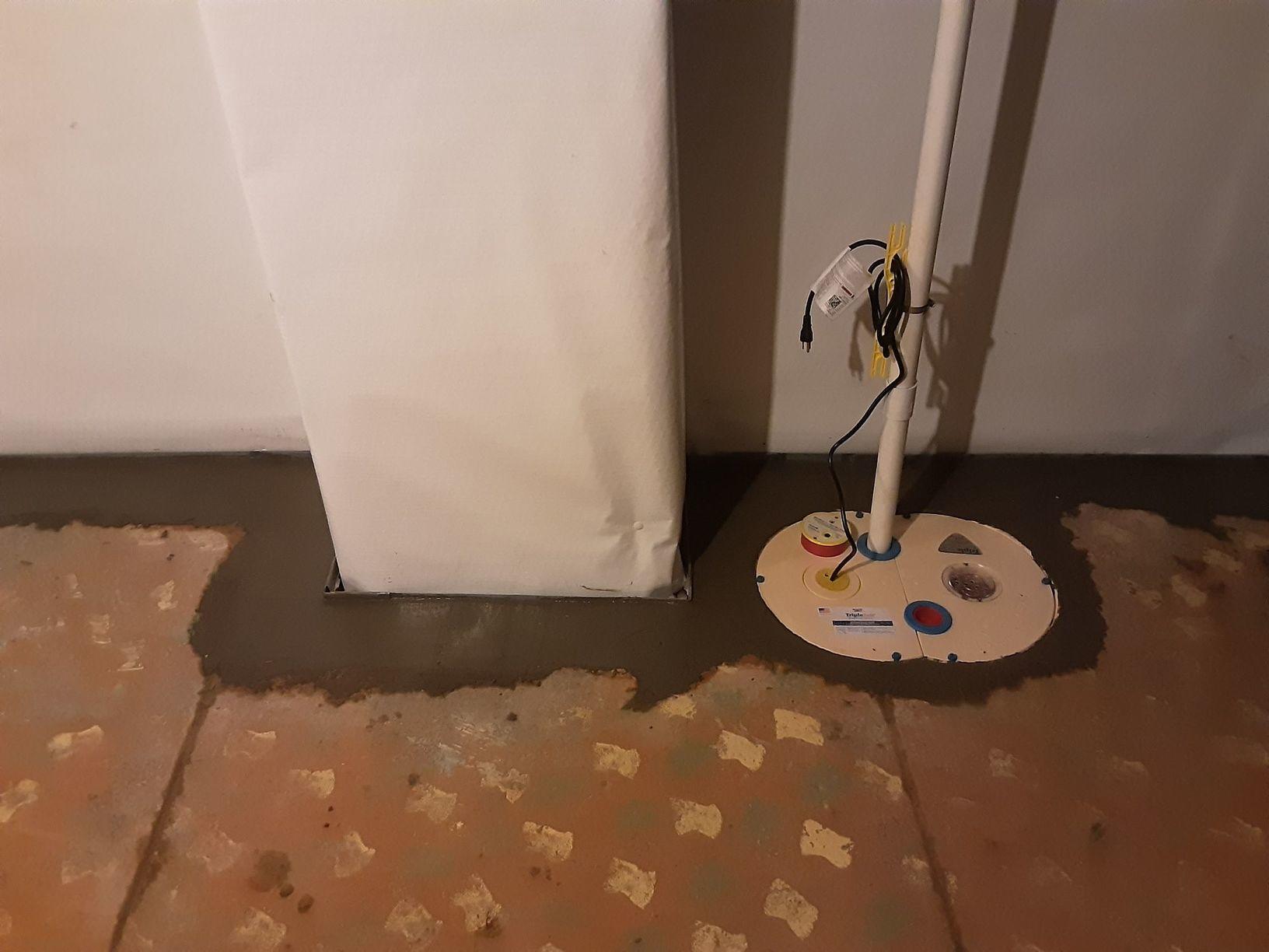 Master Services Sump Pumps Photo Album Installing a