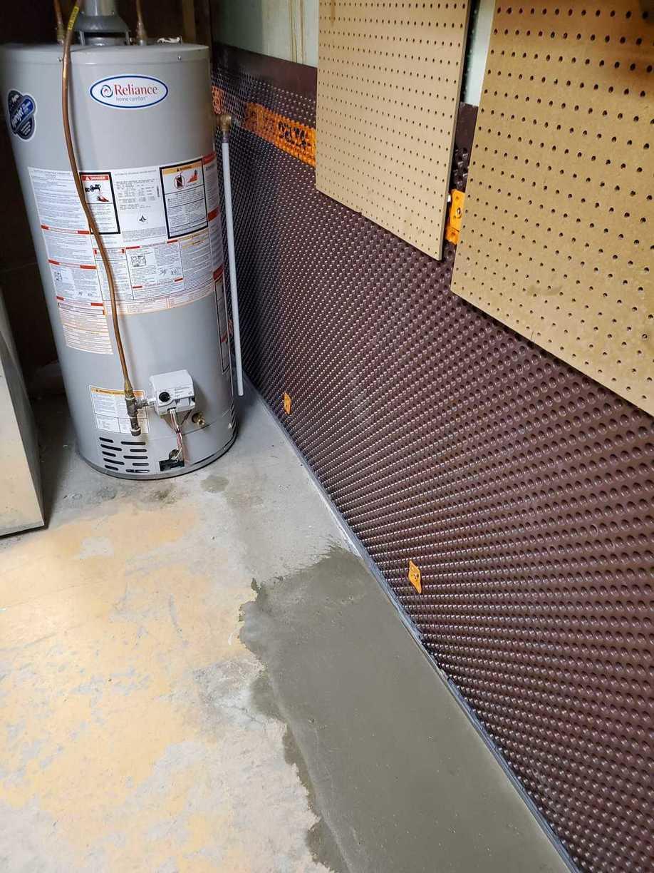 Basement Waterproofing Full perimeter waterproofing in Hamilton, ON