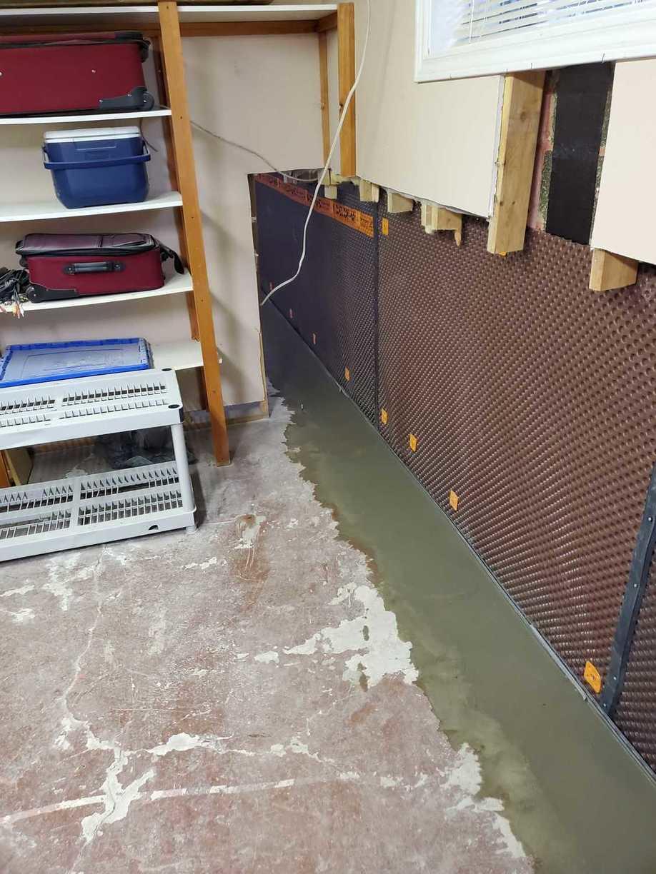 Basement Waterproofing Full perimeter waterproofing in Hamilton, ON