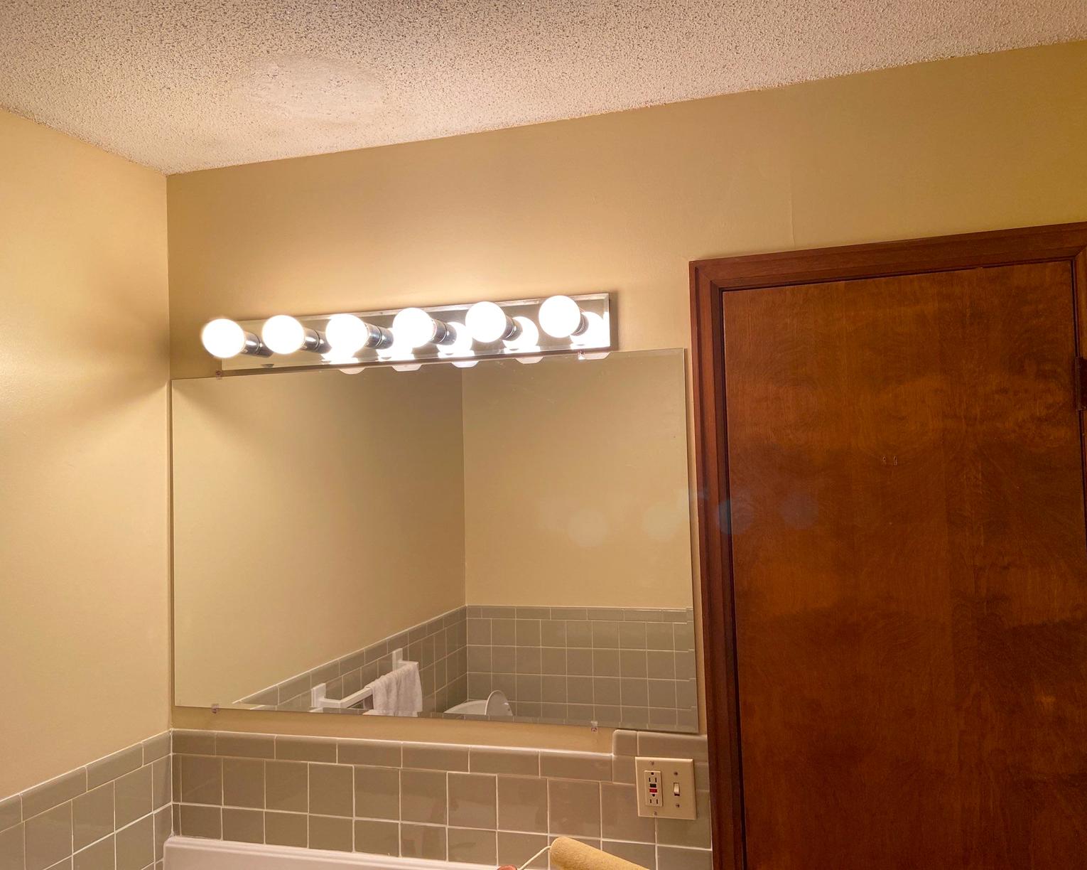 Remodeling - Bathroom Makeover (Master Bath) at a Home in Gladstone, MO - Vanity Lights Remodeling - Bathroom Makeover (Master Bath) at a Home in Gladstone, MO - Vanity Lights