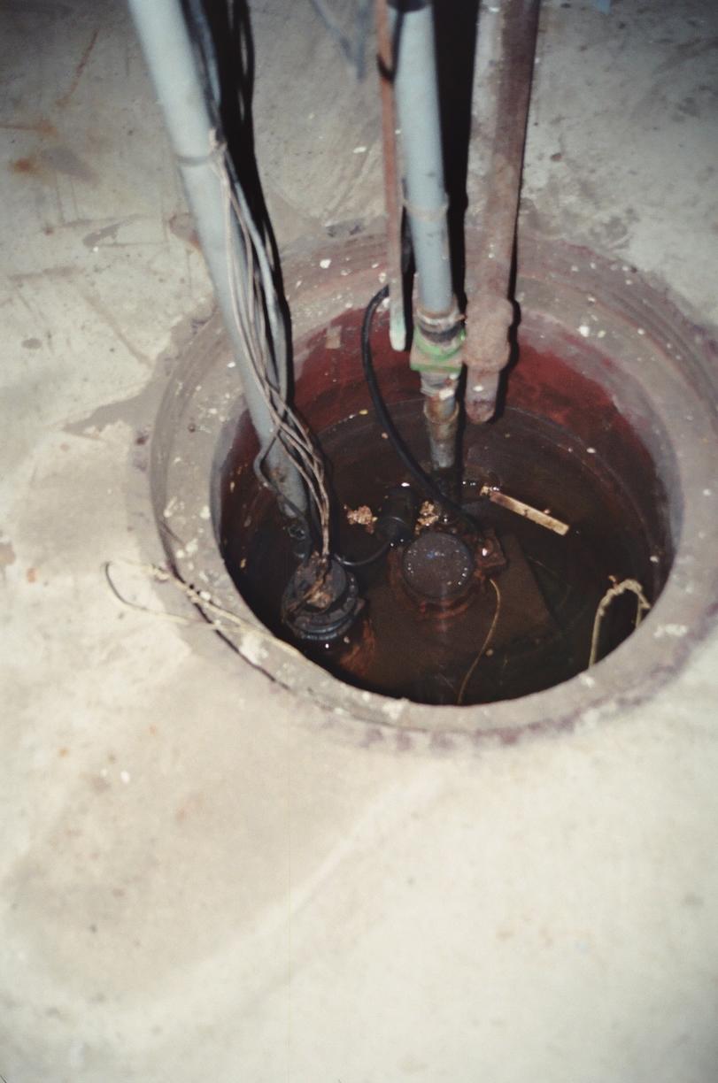 Basement Waterproofing Property Inspection in Ames Broke Sump Pump