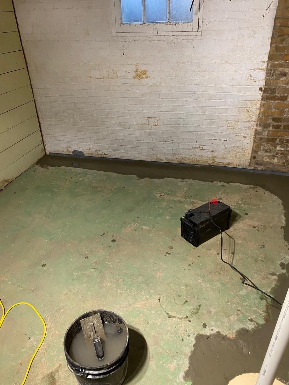 Basement Waterproofing - WaterGuard Installed in Champaign, Illinois ...