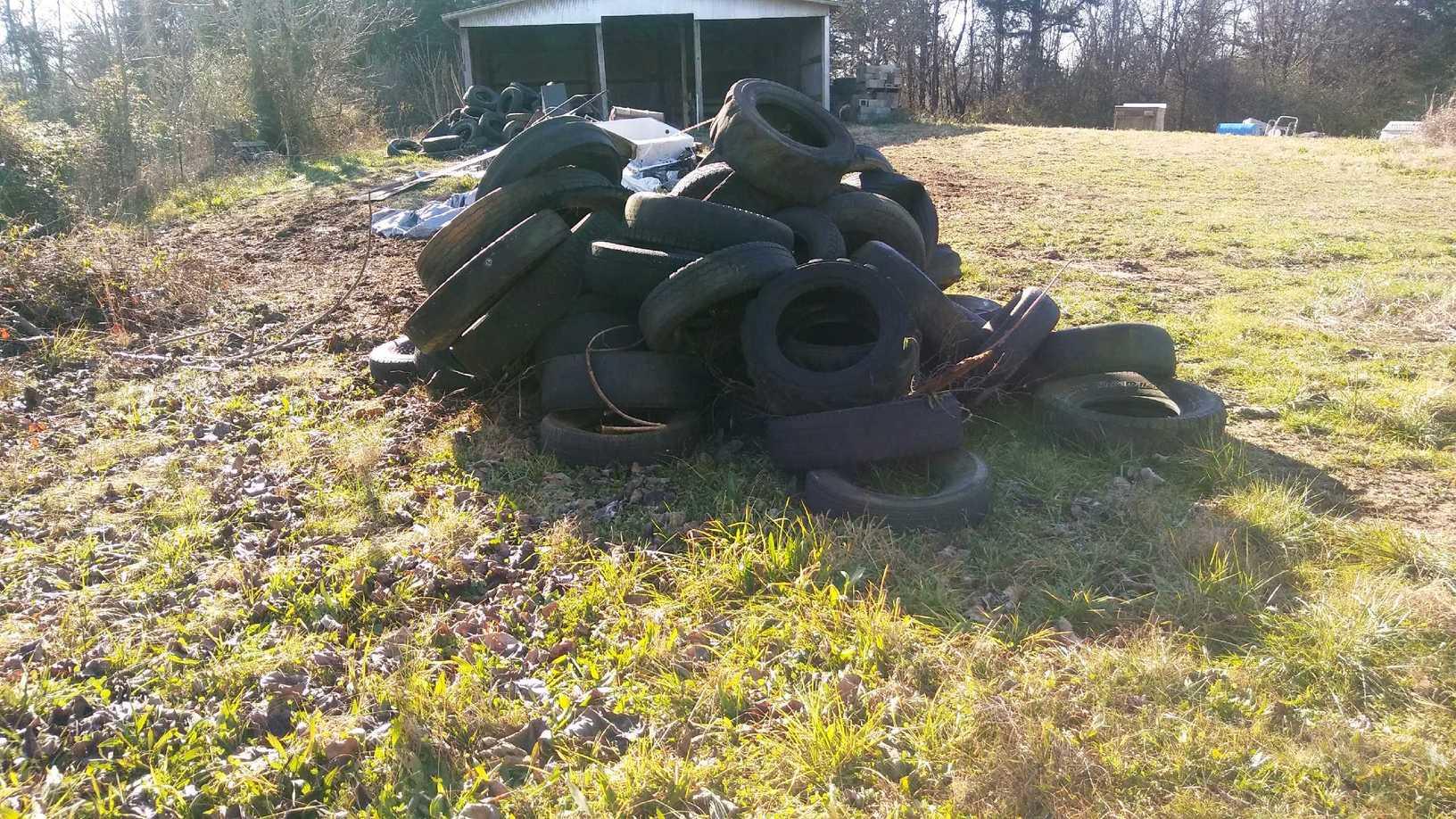 Junk Removal Removing Junk for a Customer in Loudon, TN Tires