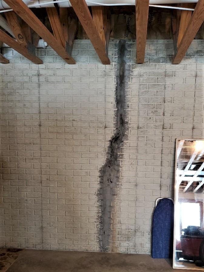 HomeSpec BasementFix Foundation Repair Photo Album Failed DIY Crack