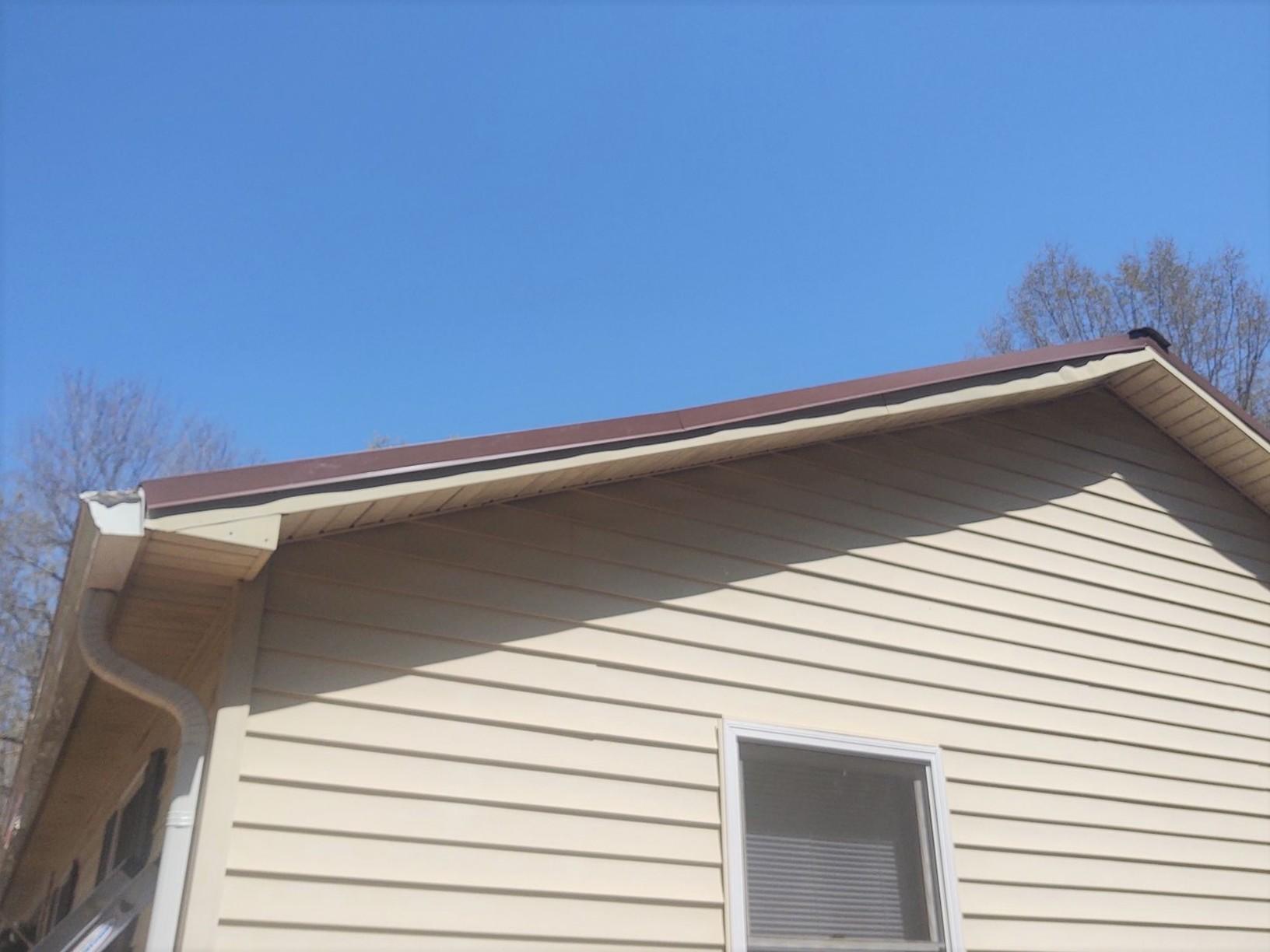 Roof Repair Repairing Damaged Eave and Metal Roof in Reidsville, NC
