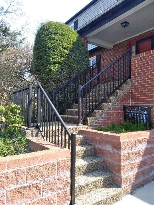 Black Tuscany Aluminum Railing Verona PA 5' Black Tuscany Aluminum