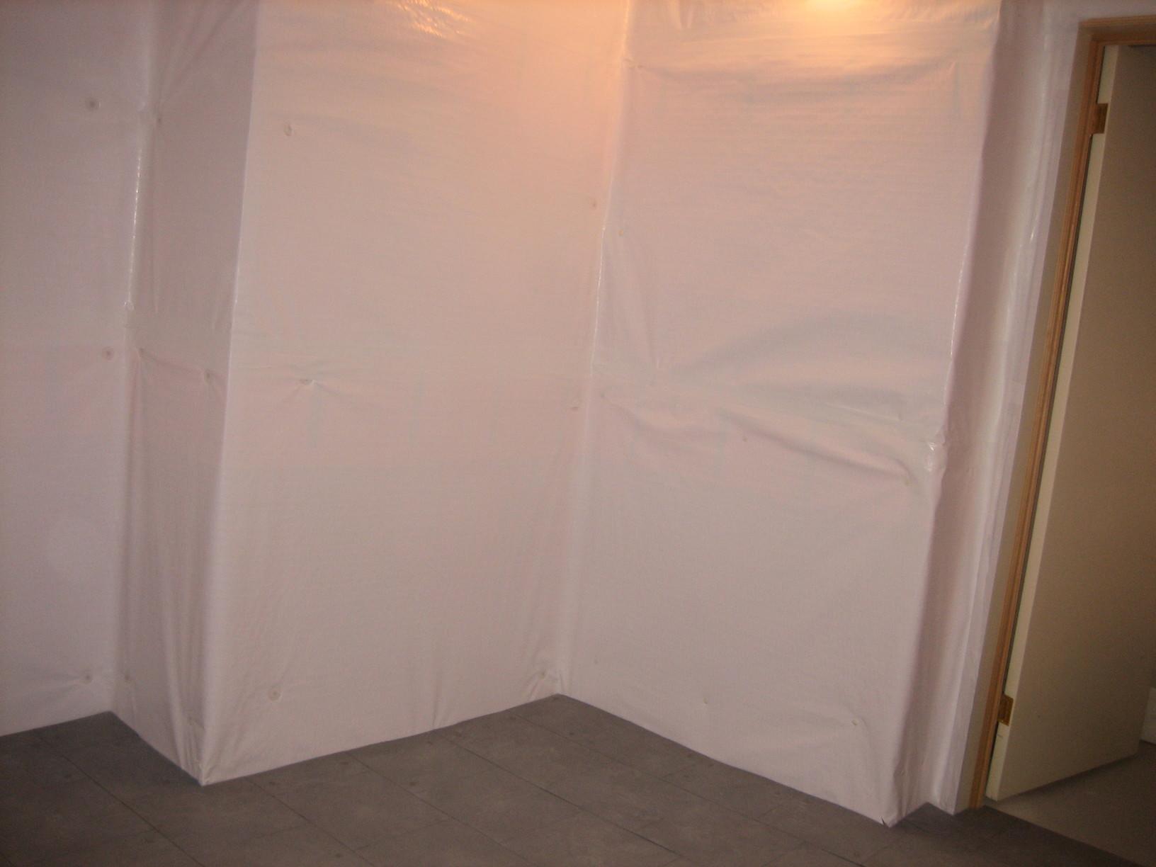 Basement Waterproofing CleanSpace Vapor Barrier Installed Throughout