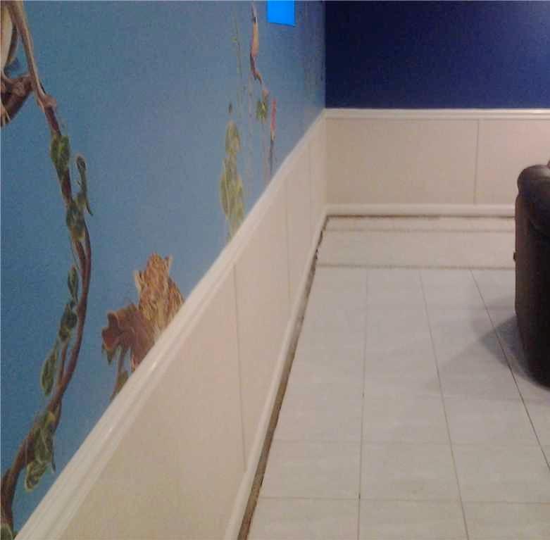 Basement Waterproofing Finished Basement in Roselle Park Saved by