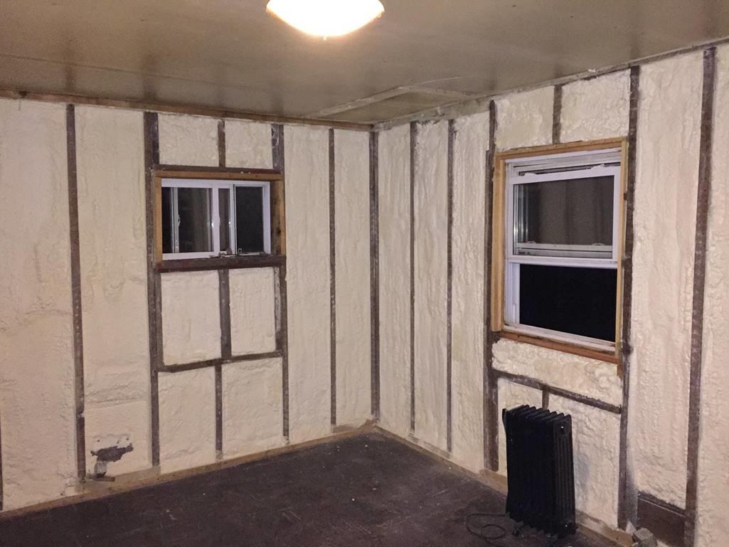 Basement Insulation Spray Foam Insulation in Walls Closed cell foam