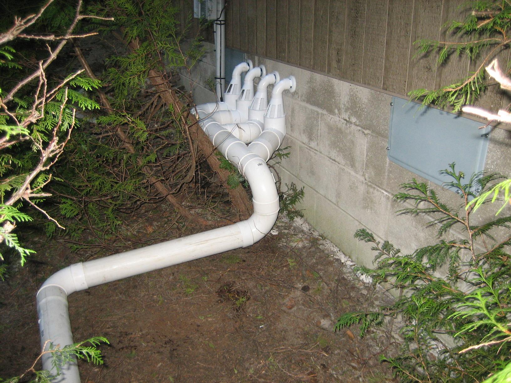 Basement Waterproofing Discharges & IceGuard Discharge Line