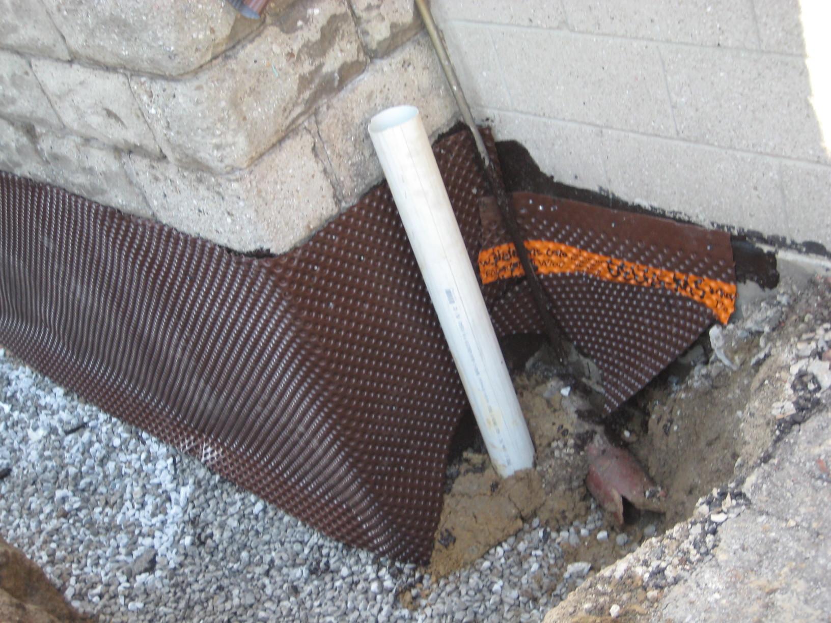 Basement Waterproofing Exterior Waterproofing Exterior Waterproofing With Drainage Matting And Asphalt Damp Proofing Compound