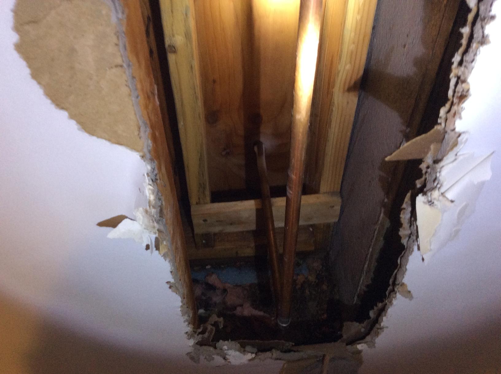 toilet burst pipe