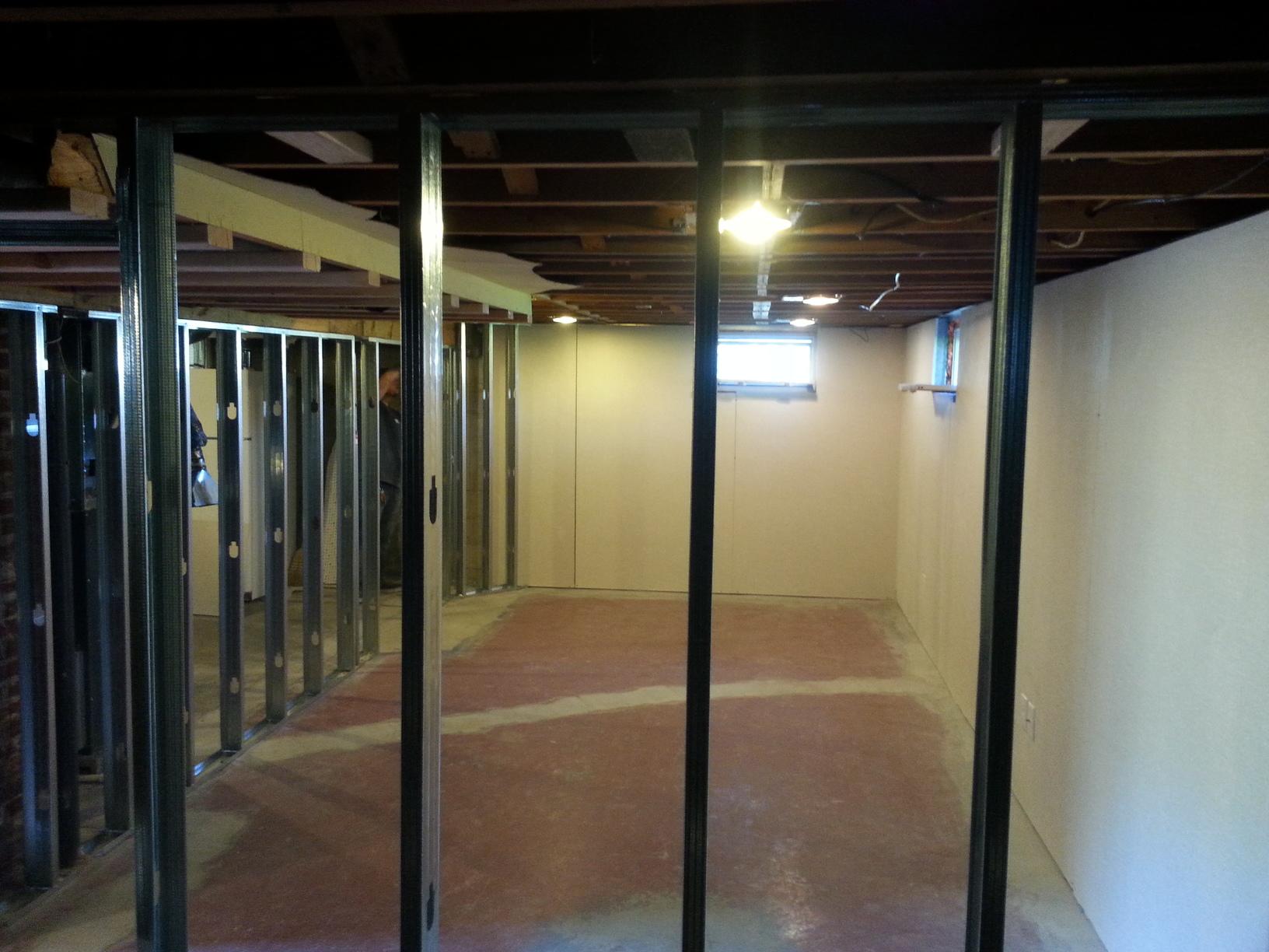 Remodeling Gibson City, IL Basement Framing Basement with Metal Studs