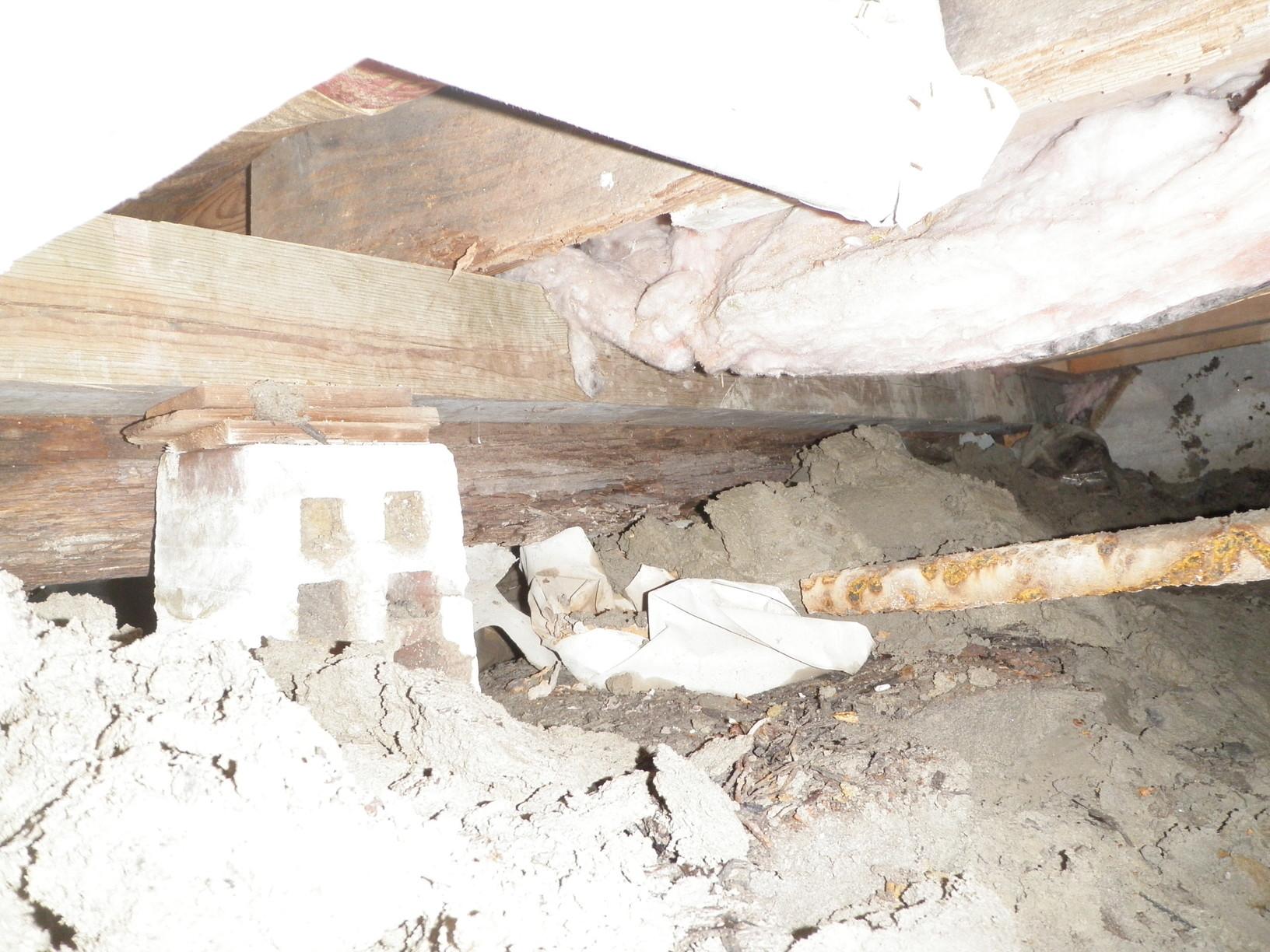 Crawl Space Repair Crawl Space in Ocean View, Delaware Dirt Piles