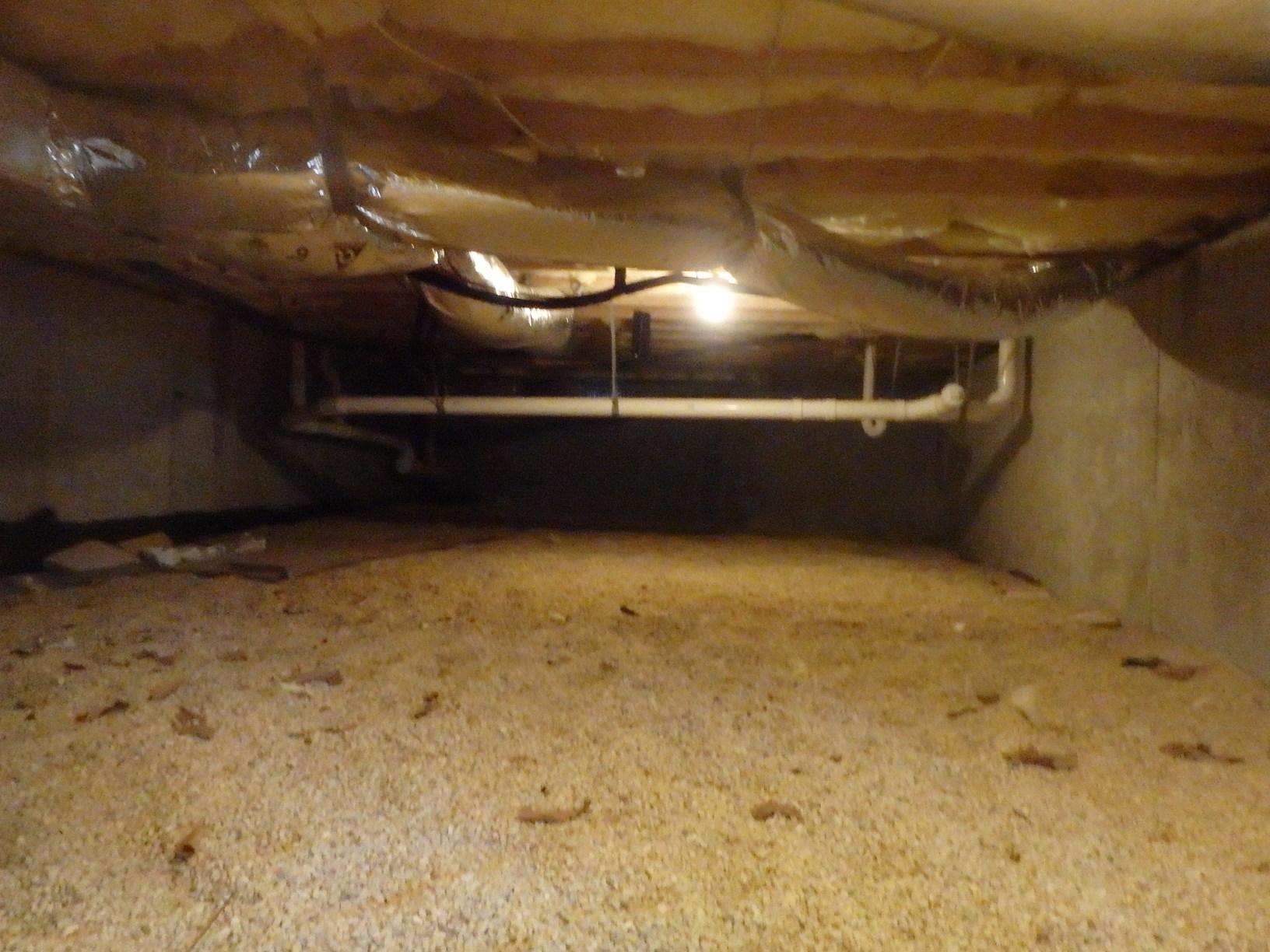 Home Insulation Services Damaged Insulation in a Crawl Home Insulation Services Damaged Insulation in a Crawl