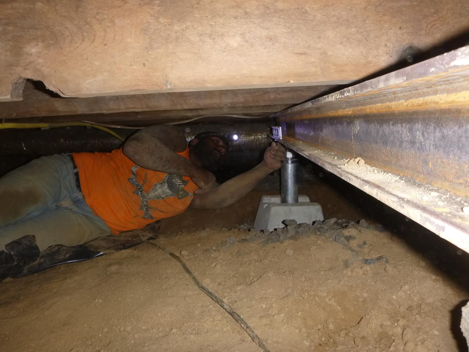 Foundation Repair SmartJacks in Paducah, KY Installing Smart Jacks