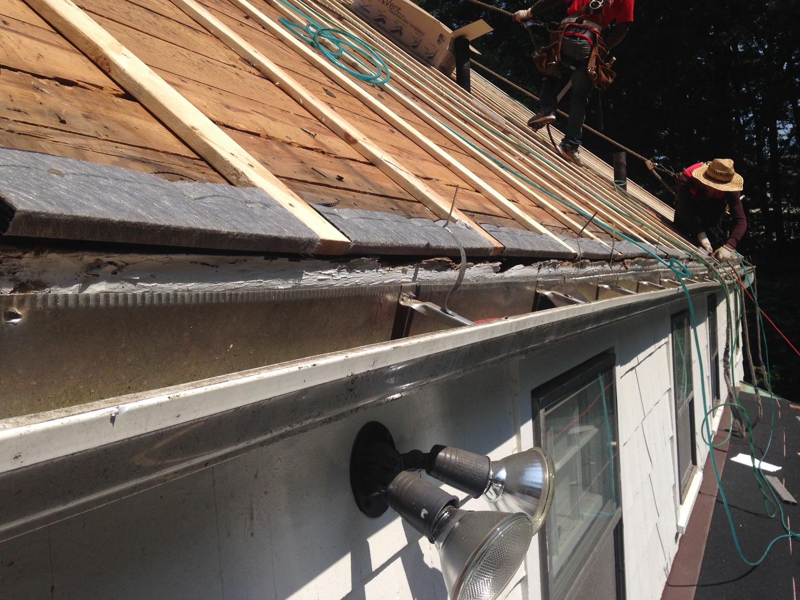 Roof Replacement Blown In Insulation With Roof Replacement In Storrs Ct Gutter Vent