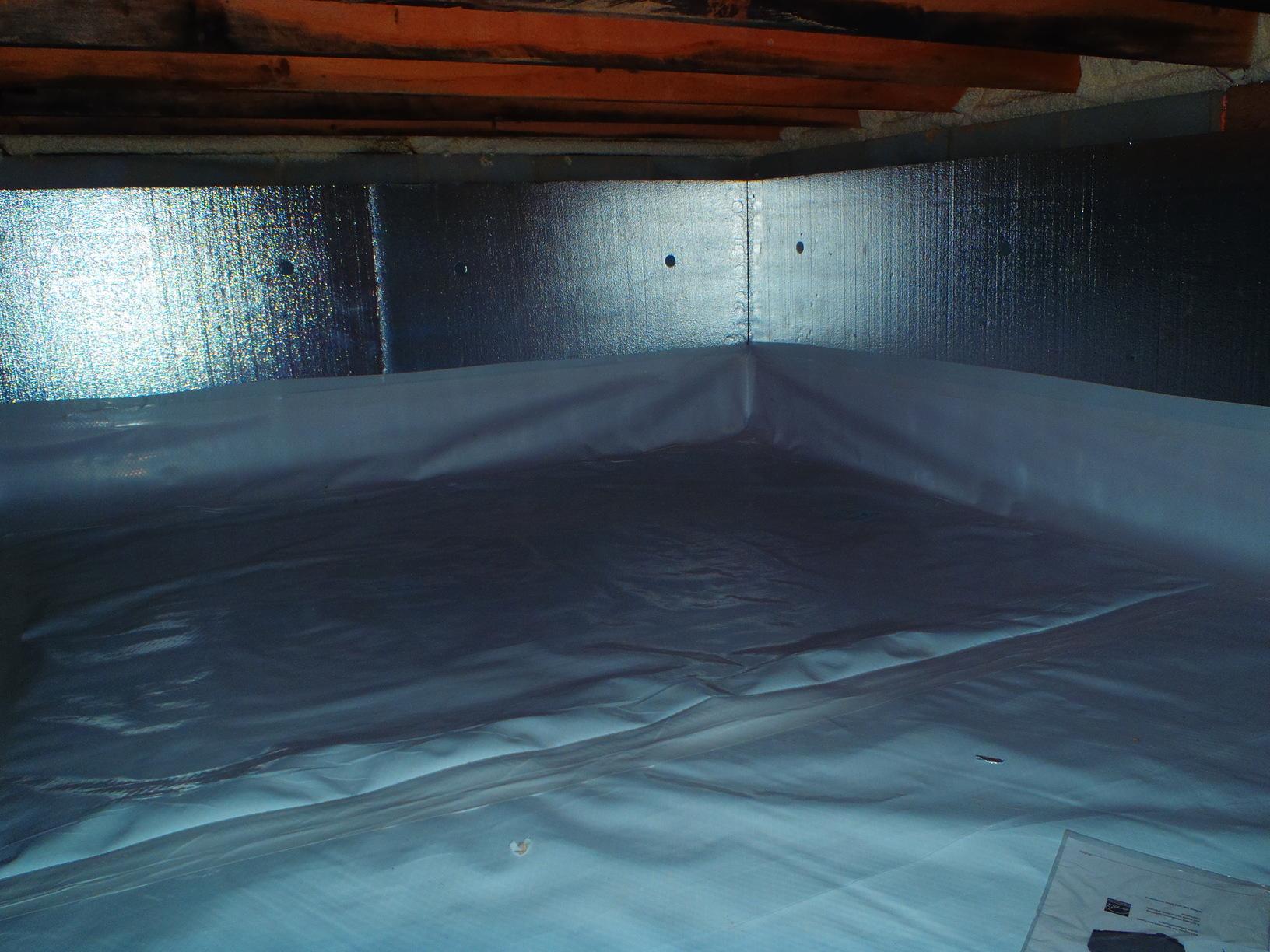 Home Insulation Services Vented Crawl Space with a Dirt Floor in New