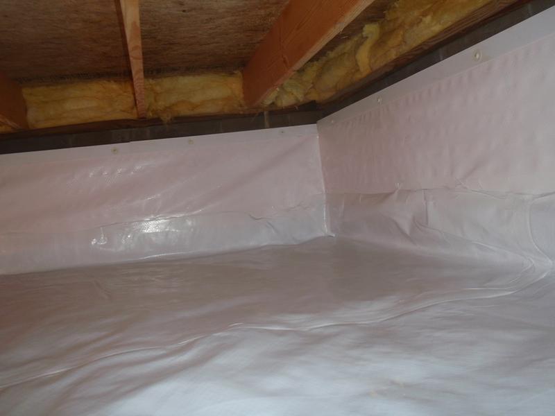 Crawl Space Repair Blades, DE nice new clean crawlspace Reflecting