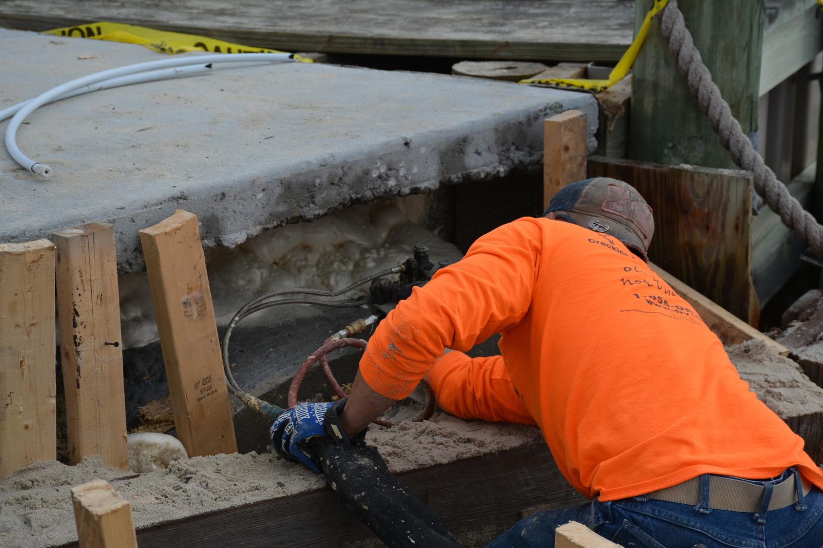 Concrete Lifting and Leveling PolyLEVEL Void Filling at Paradise