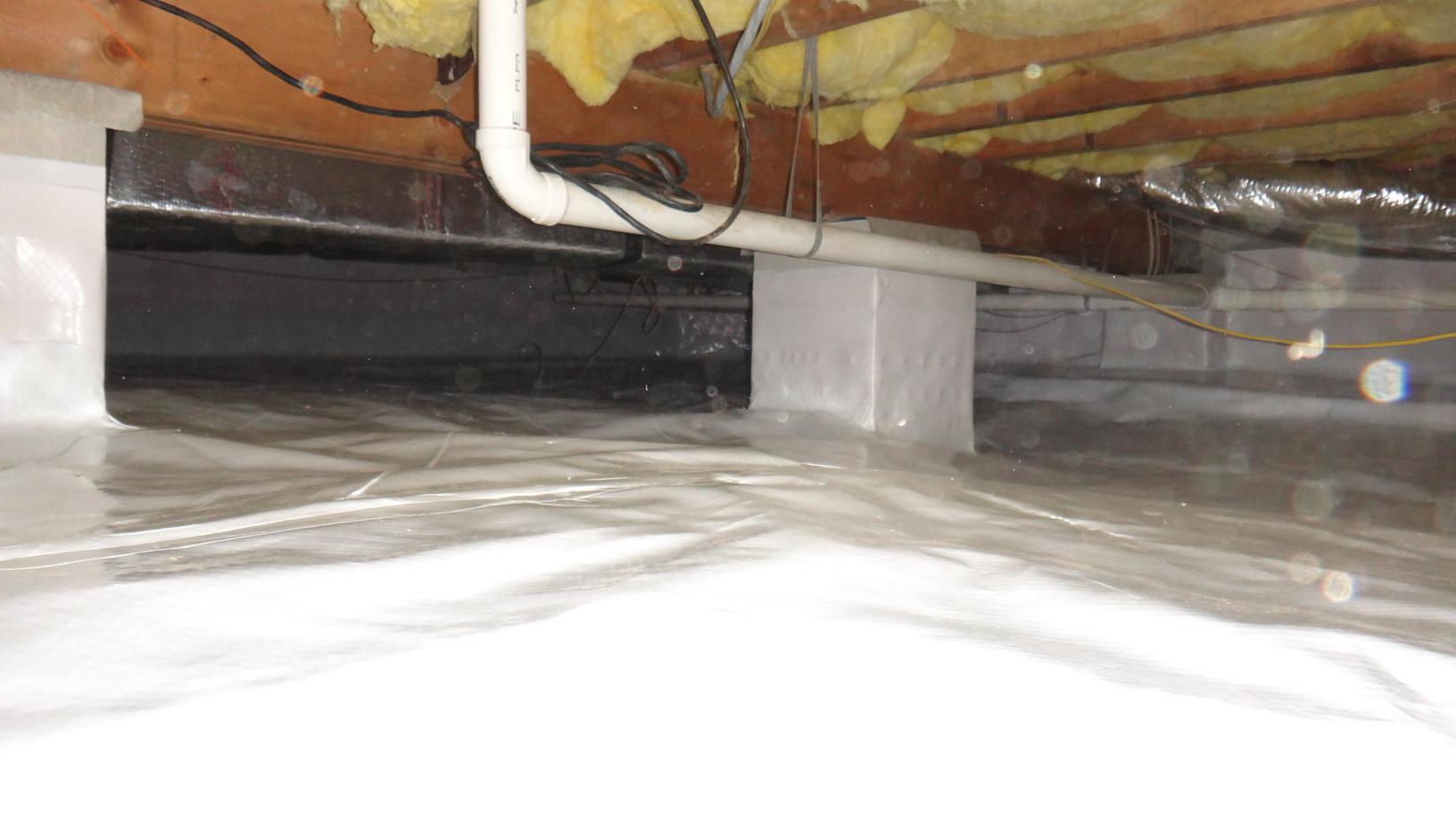 Crawl Space Repair Huge Improvement To A Musty Crawlspace In Magnolia De Leaving The Insulation In The Floor Joists Vs Removing The Fiberglass Insulation
