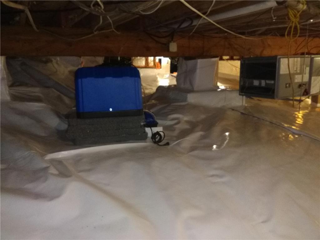 Crawl Space Repair Musty Crawl Space Encapsulated in