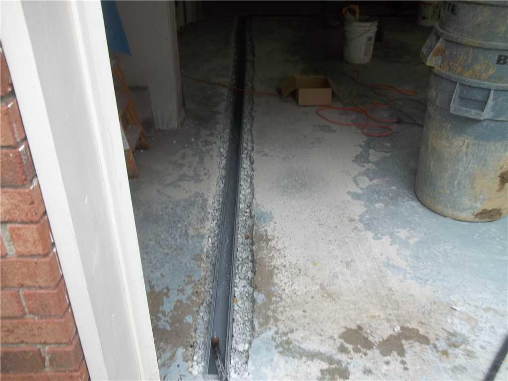 Baker's Waterproofing Basement Waterproofing Photo Album Garage