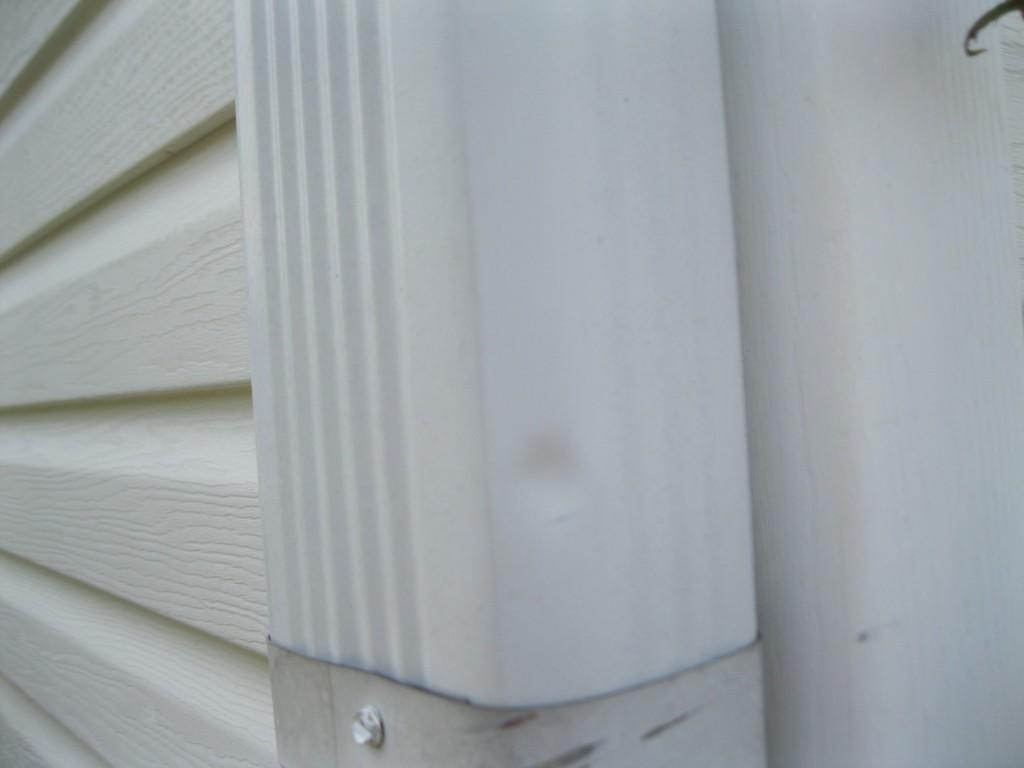 Roof Repair What Does Hail Damage Look Like Hail Damage To Gutter