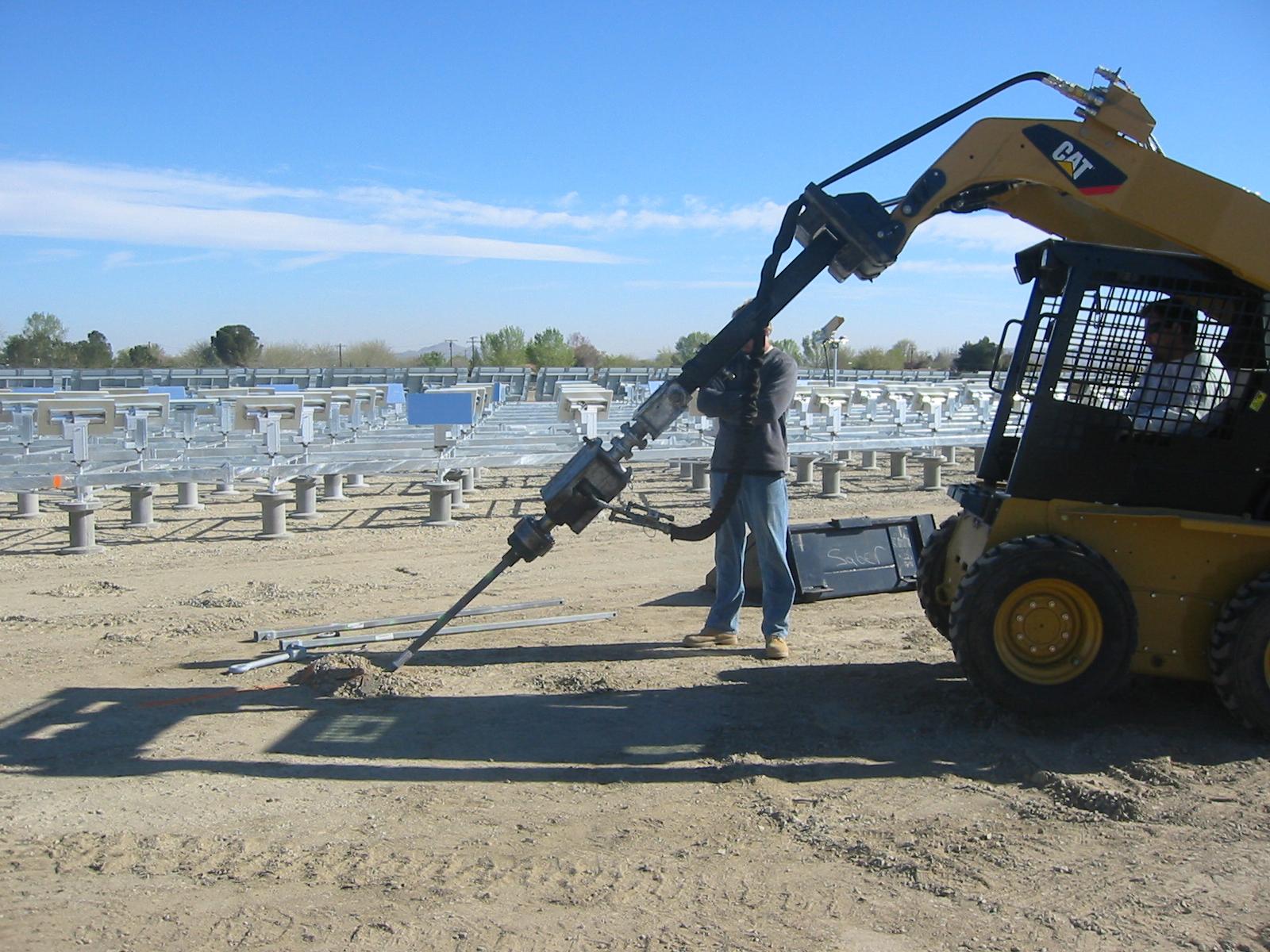 Commercial Foundations Helical Anchor for GuyWire Application