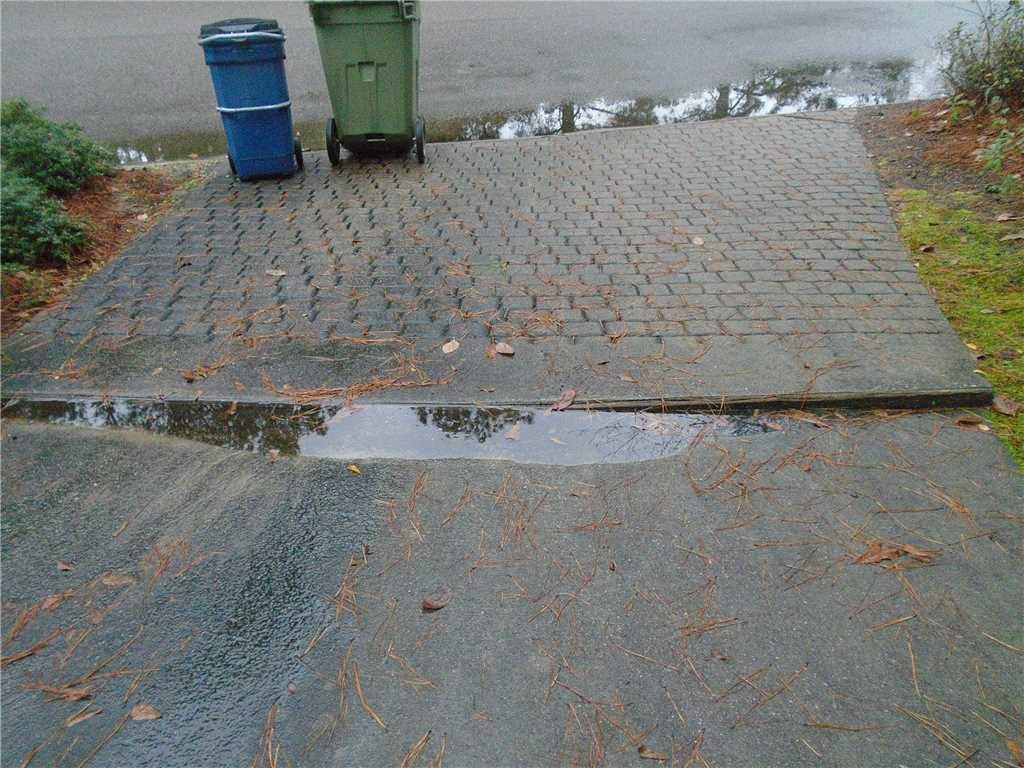 Concrete Repair Driveway Leveled Using Polylevel In Aiken Sc Water Pooling