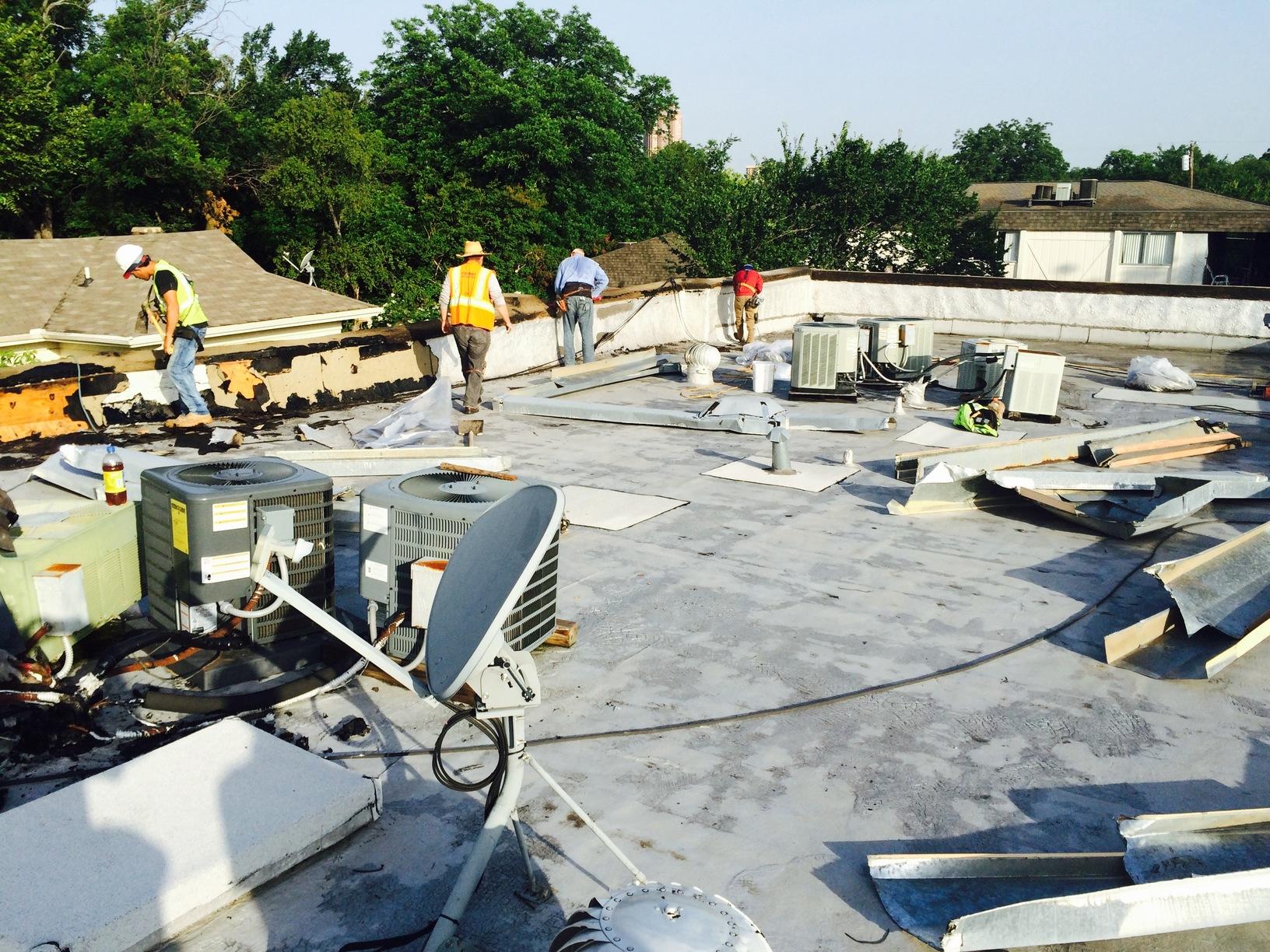 Commercial Roofing TPO Roof Installation in Dallas, TX During The