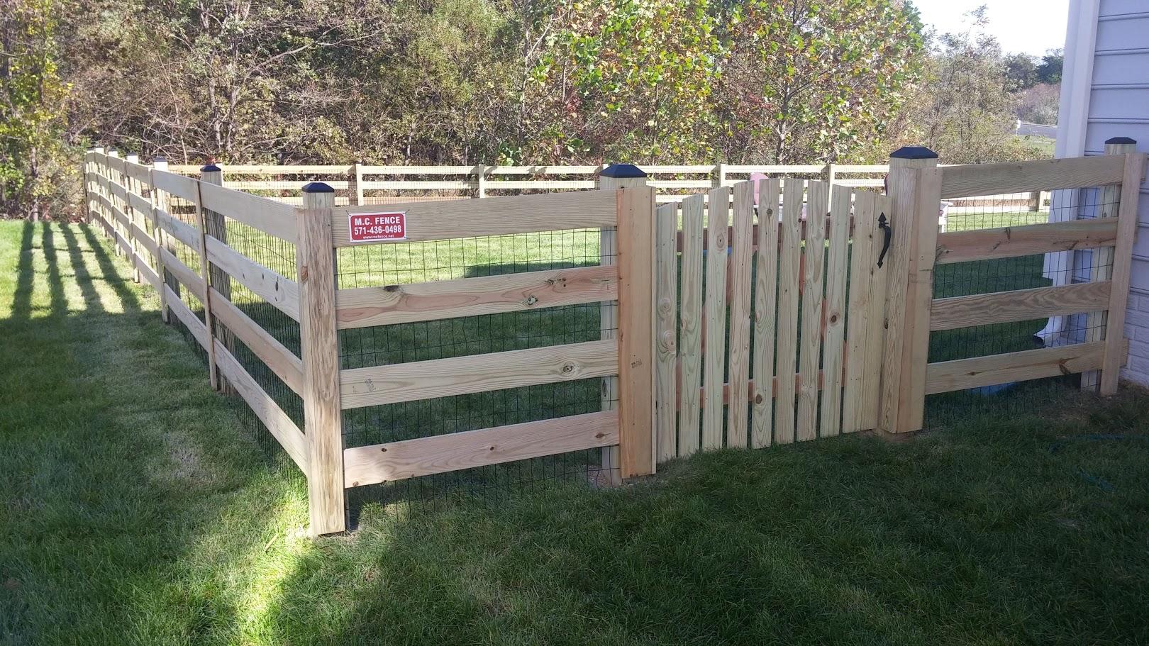 Residential Fencing Paddock Fence Selections for Purcellville, VA