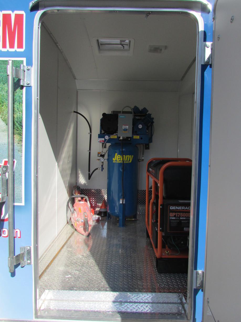 Concrete Lifting and Leveling PolyLEVEL Van and Trailer Interior view