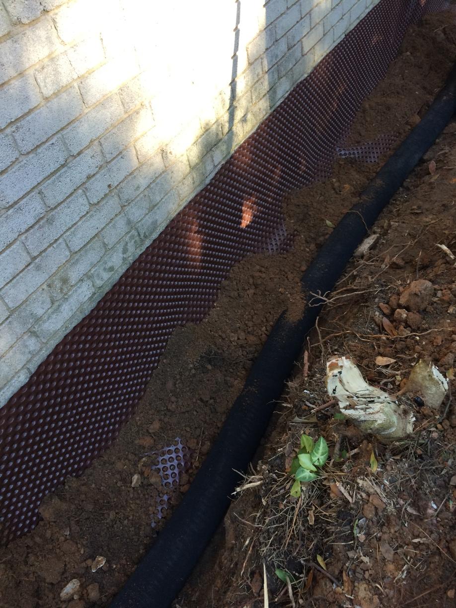 Basement Waterproofing Exterior Waterproofing Job in