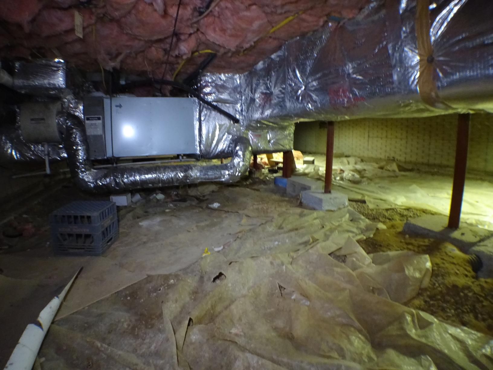 Crawl Space Insulation Cold, Wet, and Musty Crawl Space in Wheeling