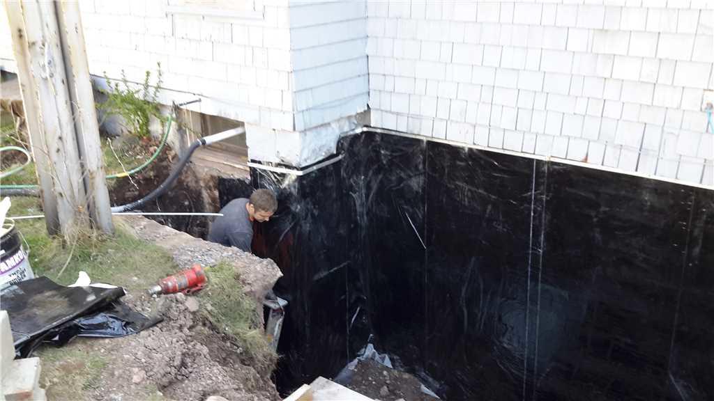 Crawl Space Repair Exterior Basement Waterproofing in