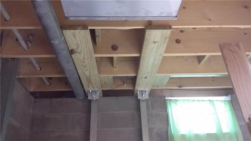 joist foundation reinforcement repair cracked secures indian