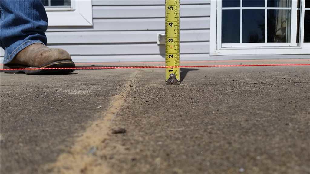 Concrete Lifting and Leveling - St. Michael's Sinking Patio - Sinking Slab