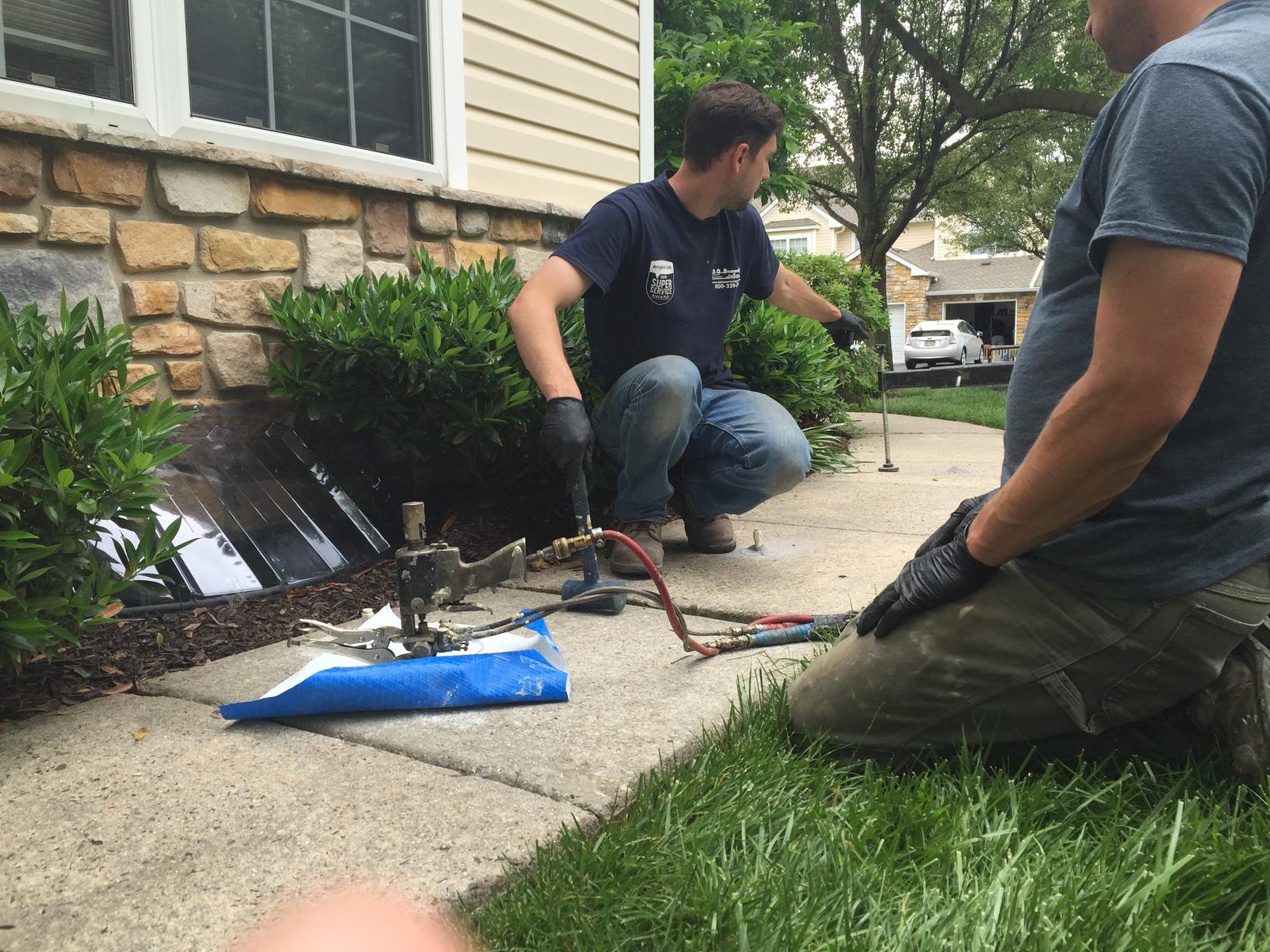 Concrete Leveling Uneven Walkway Repaired in Blue Bell, PA Our crew