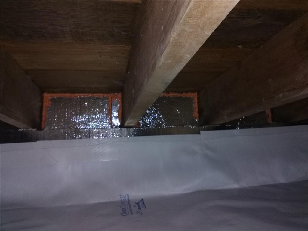 Crawl Space Repair - Vapor Barrier Fixes Wet Passaic County Crawl Space