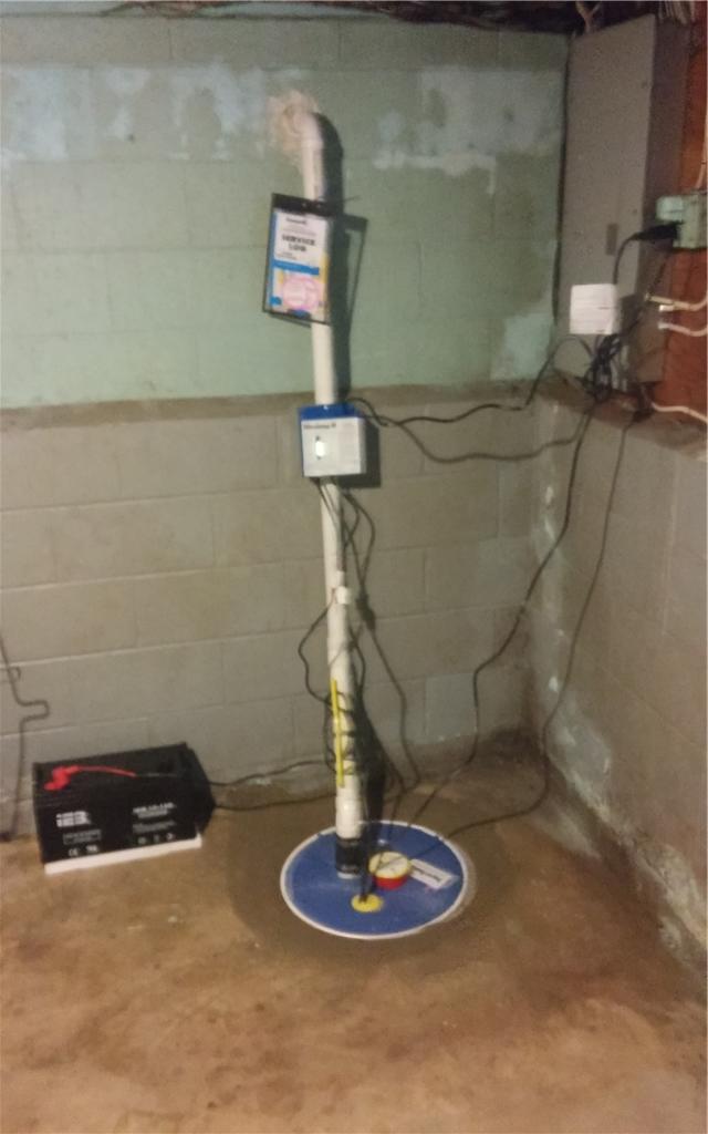 Basement Waterproofing Powerful Sump Pump Keeps Clark Basement Dry