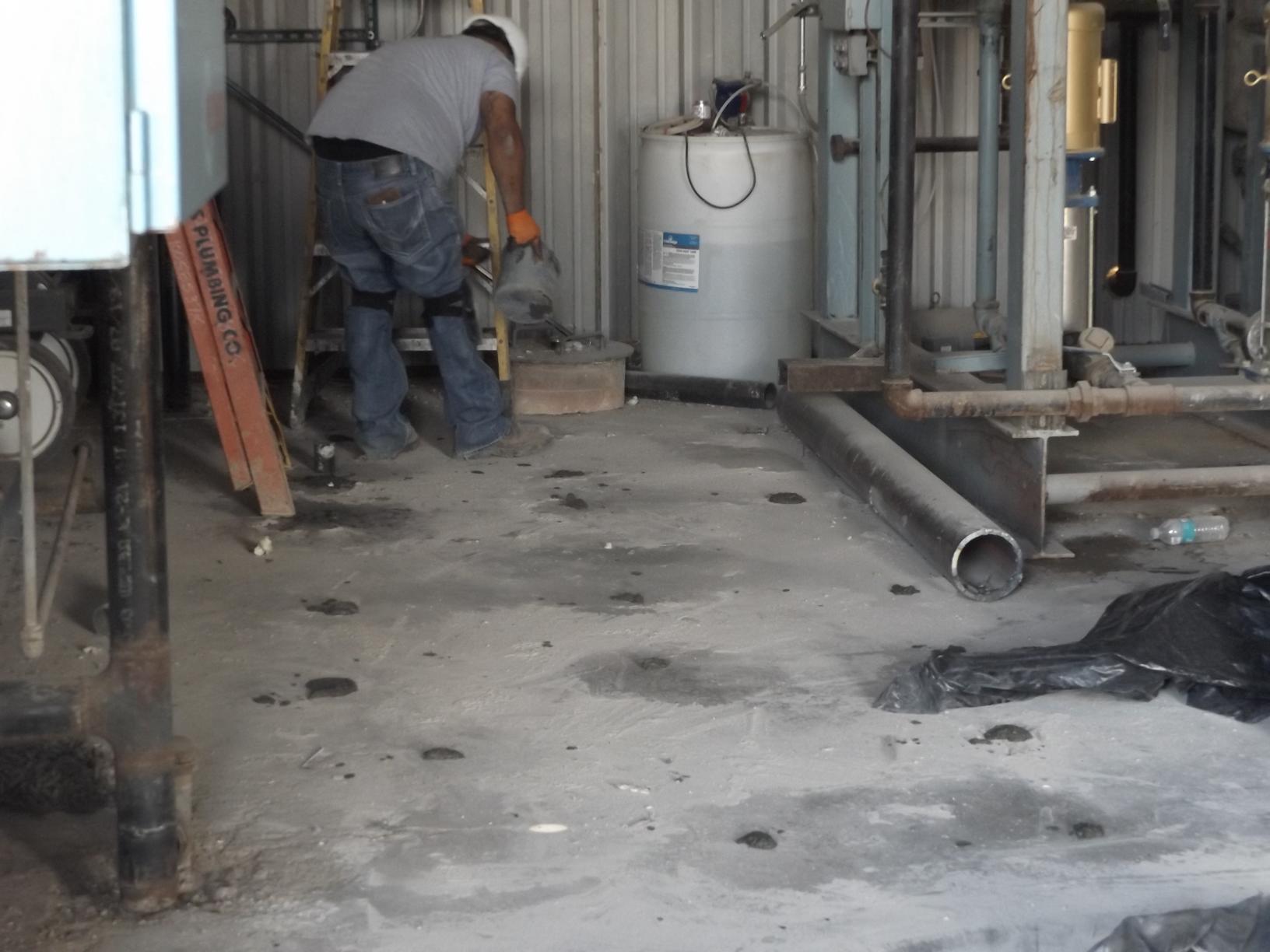 Concrete Repair Void Filling Under a Commercial Slab in Friona, TX