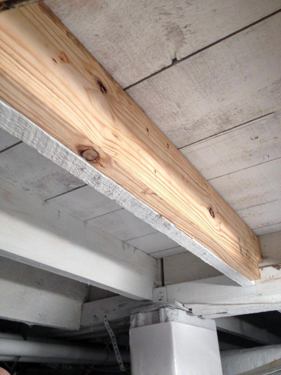 Crawl Space Repair Drainage Floor Joists Mold Remediation