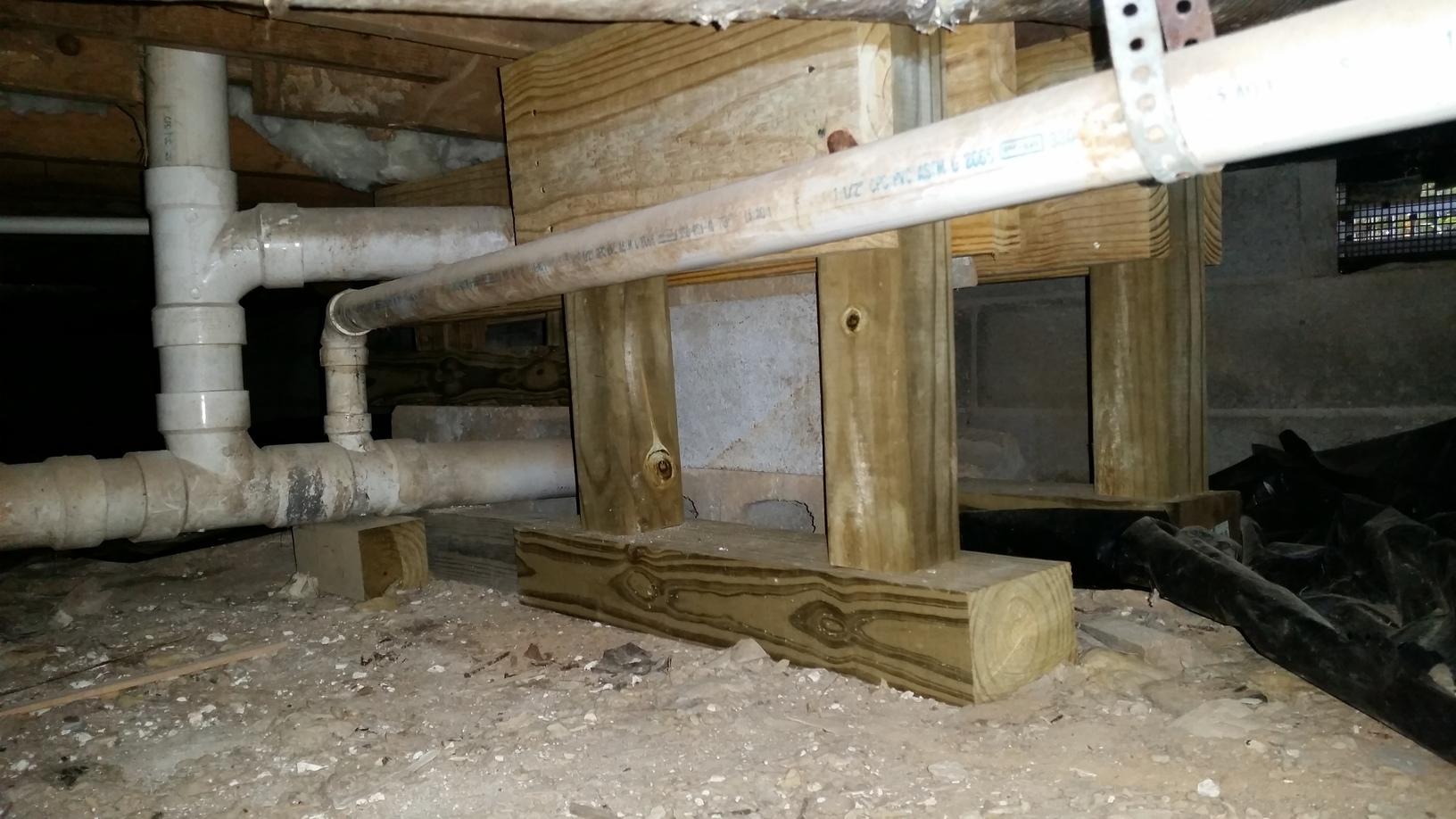 Crawl Space Repair CrawlSpace upgrade in Clarksville, TN! Dirt floor
