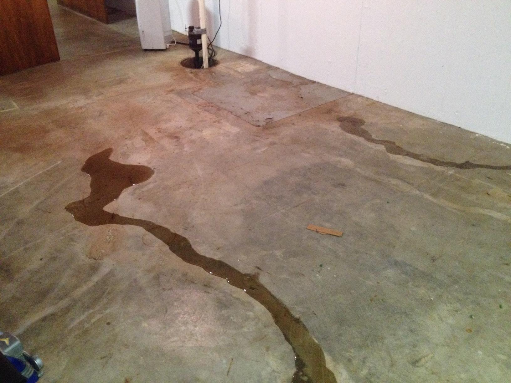 Basement Waterproofing Sill Plate Leak Glen Carbon IL Basement Sill