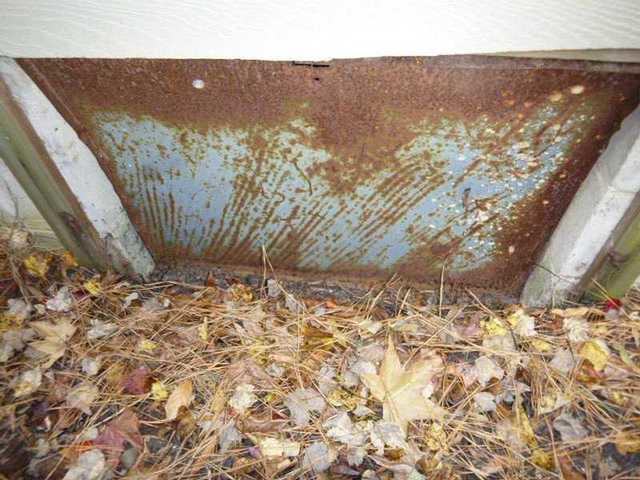 Old Crawl Space Door
