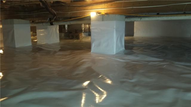 Finished Encapsulation in the Crawl Space