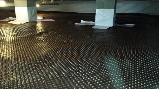 Water Drainage Mat for the Crawl Space